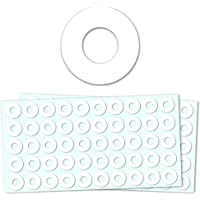 2000 Piezas- Arandela de Refuerzo Etiqueta Agujero Anillos Adhesiva - Blanco